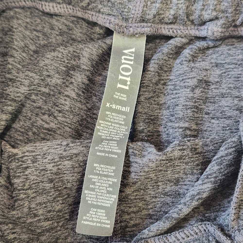 Vuori Performance Joggers Charcoal Heather Gray VW303 XS Slim Fit Sweatpants - Picture 3 of 8